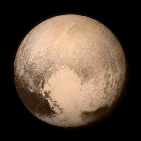 Image of Pluto from the Long Range Reconnaissance Imager (LORRI) 