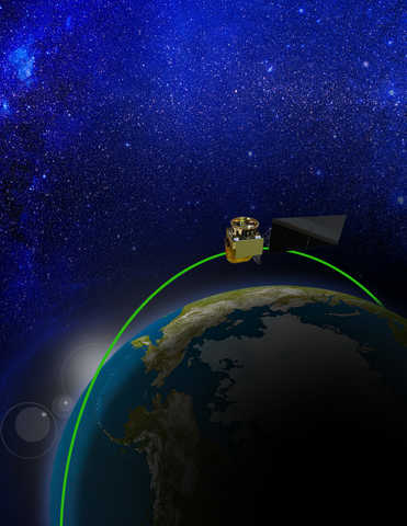 Computer render of QuickSounder, the first in a new generation of NOAA low-Earth orbit environmental satellites.