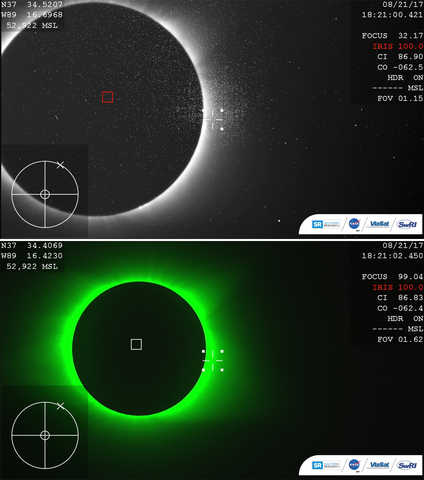 science data and images during the August 21 eclipse