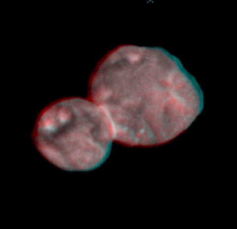 first stereo image pair of Ultima Thule