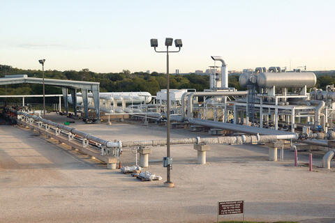 Photo of the Metering Research Facility at dawn