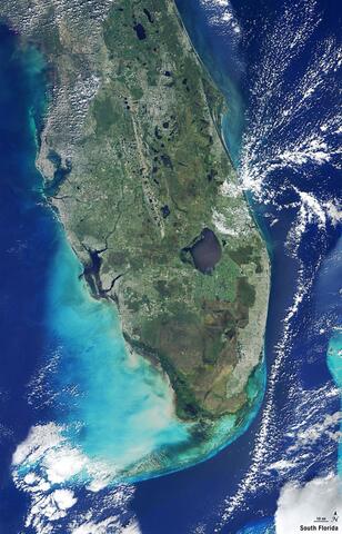 Landsat imagery of Florida