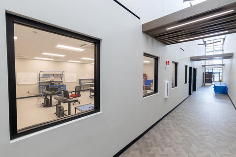 Interior shot of the Warner Robins building