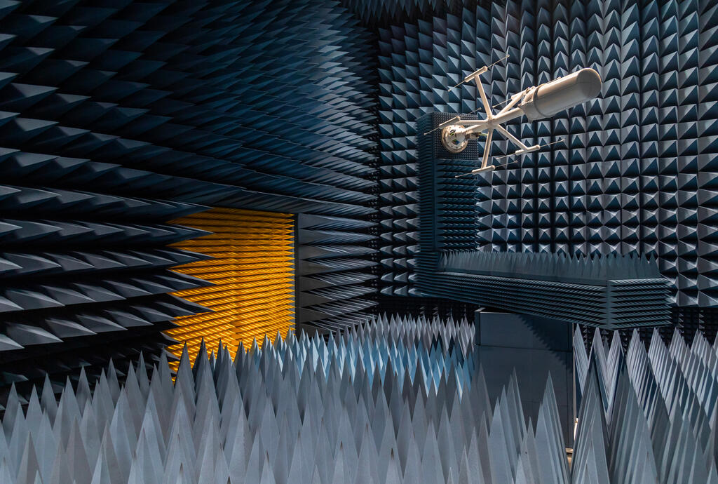 SwRI’s 1,260-square-foot indoor spherical near-field antenna