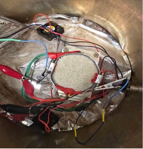 Photo of Mars chamber set-up at the start of the experiment