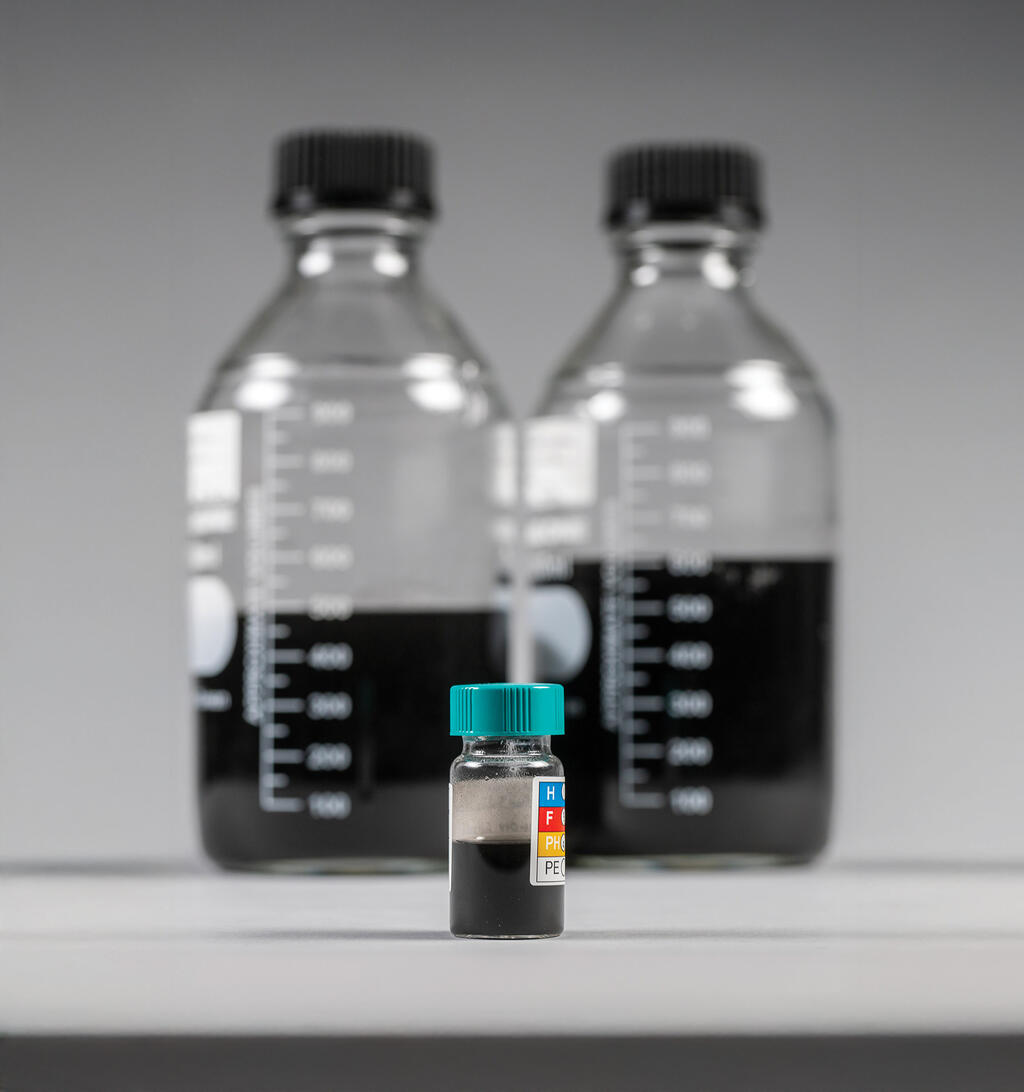 Graphene suspended in acetone produced by chemical engineers at Southwest Research Institute.