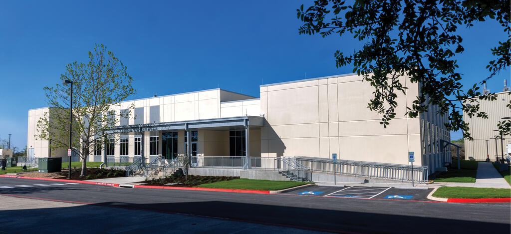 Front of the Clinical Supply Facility