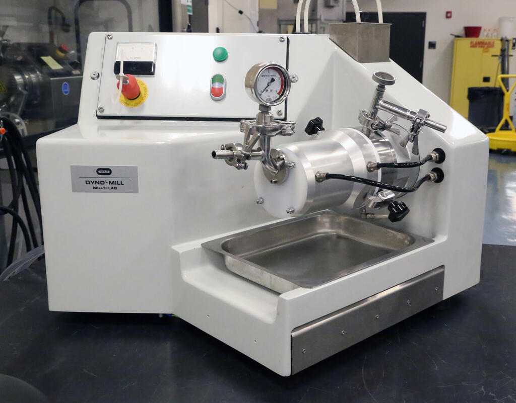 Close up of the front of SwRI lab's hemogenizer