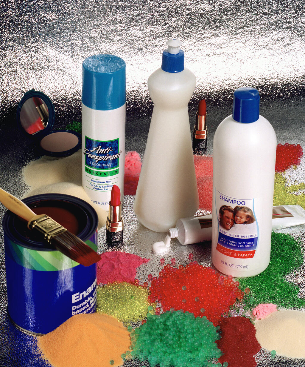 Consumer products improved by the use of encapsulated ingredients include paints, cosmetics, deodorants, detergents, and toothpastes.