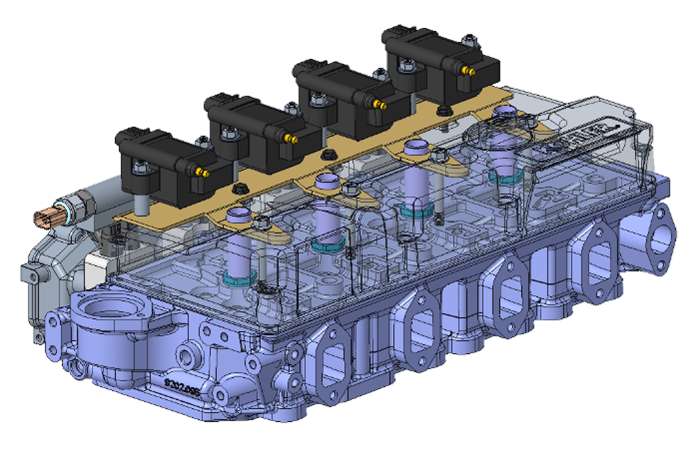 Illustration of heavy-duty engine design