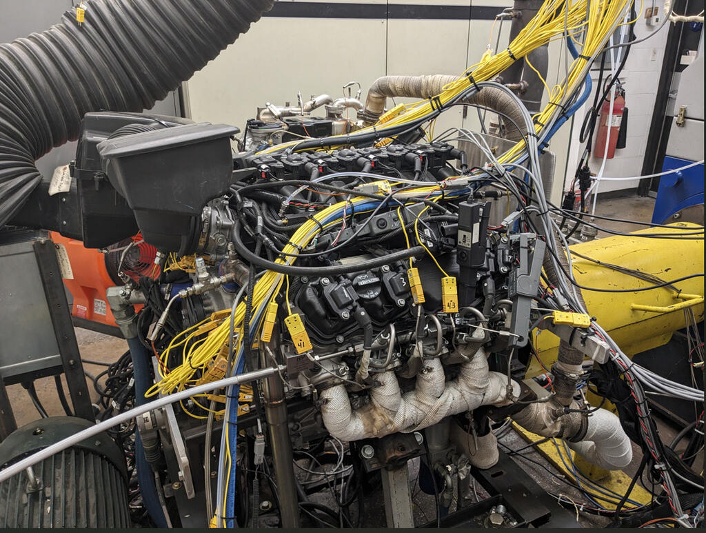 Engine testing at SwRI facility
