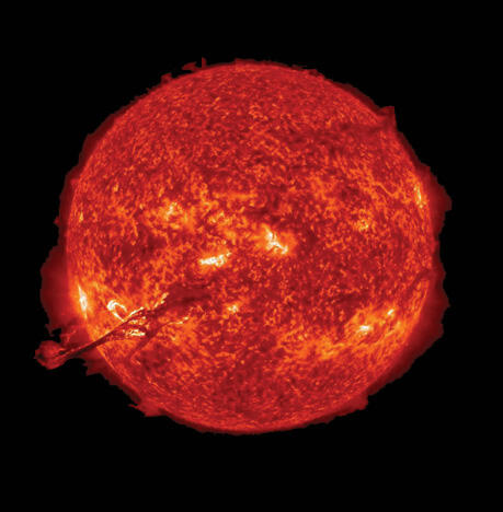 Image of solar flare