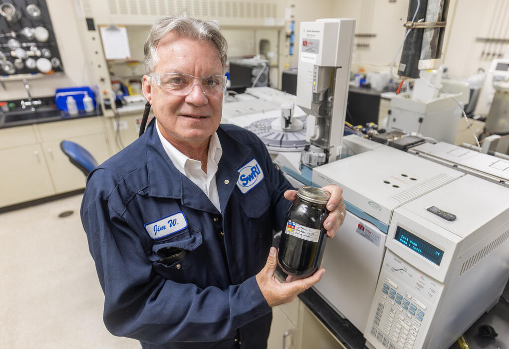 James Wood in EZ Flow lab