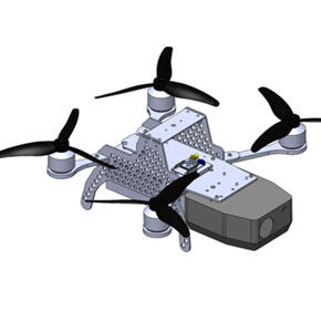 computer-generated topography map using drone footage
