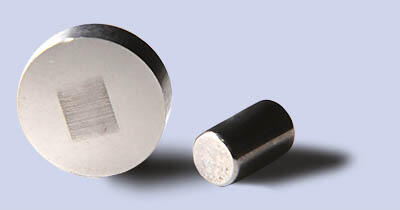 metallic test circular test specimens