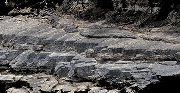 Drone imagery of an outcrop