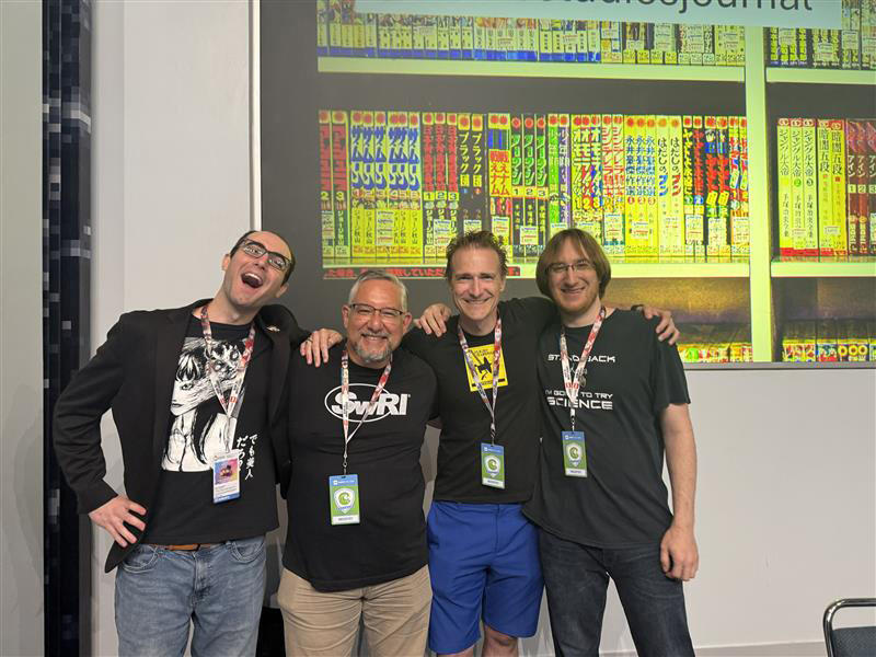 Gomez with co-authors of paper published in Frontiers in Education Journal