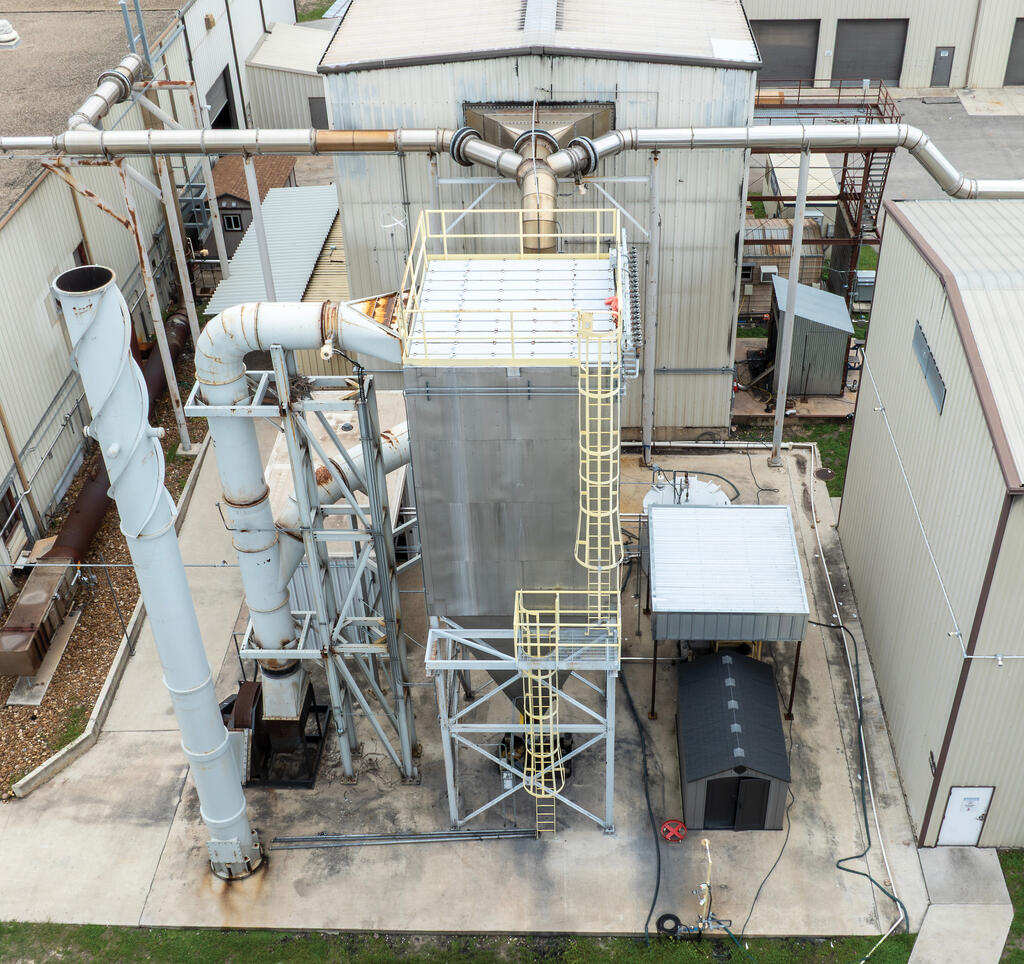 Custom pollution abatement system at SwRI’s fire testing laboratories 
