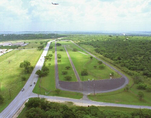 Ariel view of SwRI's test track