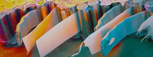 Batch of silver batteries being tested