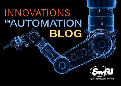 xray of robotic arm with the words Innovations in Automation Blog overlayed