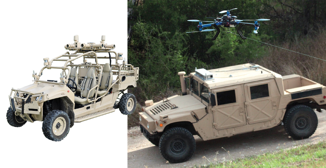 Automated vehicles design to remove troops from hazardous situations