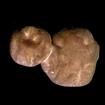 Ultima Thule, showing reddish brown hue